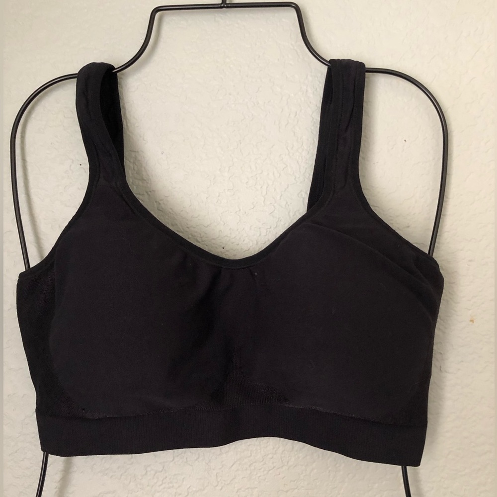 truekind black wireless shaper bra Women Large